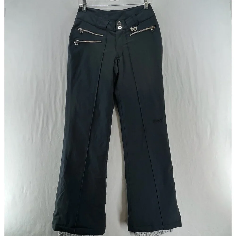 Marker Insulated Ski Snowboard Pants Women 4 Stretch Waterproof Zip Pocket Black